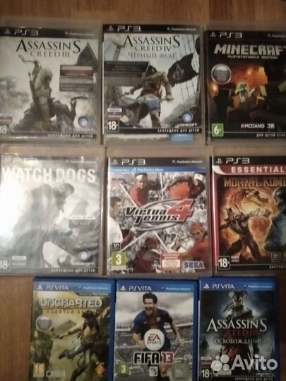 Игры ps3 и ps Vita