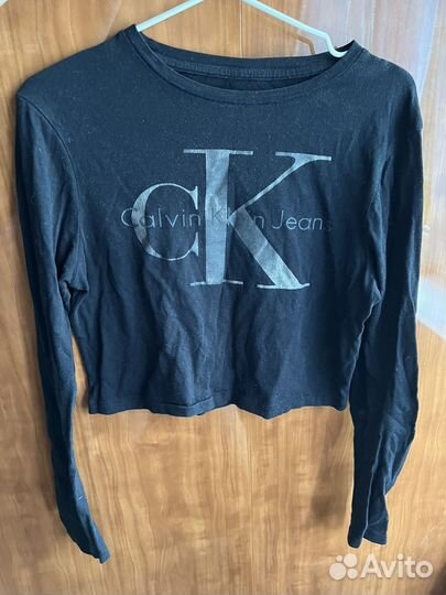 Calvin klein лонгслив S
