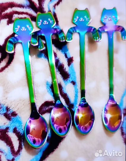 Кофейные ложки в виде котят