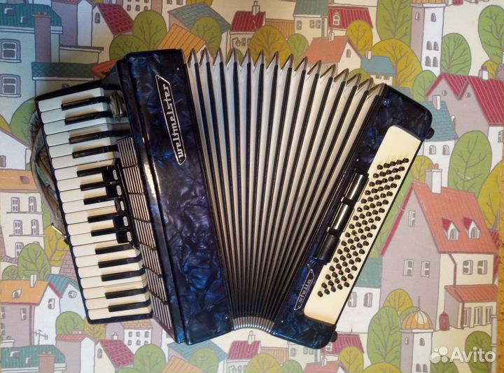 Аккордеон прекрасный 3/4 weltmeister Stella синий