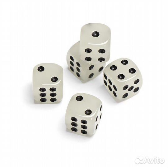 Кубики игральные светящиеся (5шт)