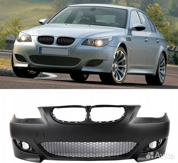 Бампер передний ABS пластик BMW M5 E60 M-Look