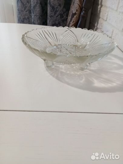 Ваза для фруктов на ножке СССР