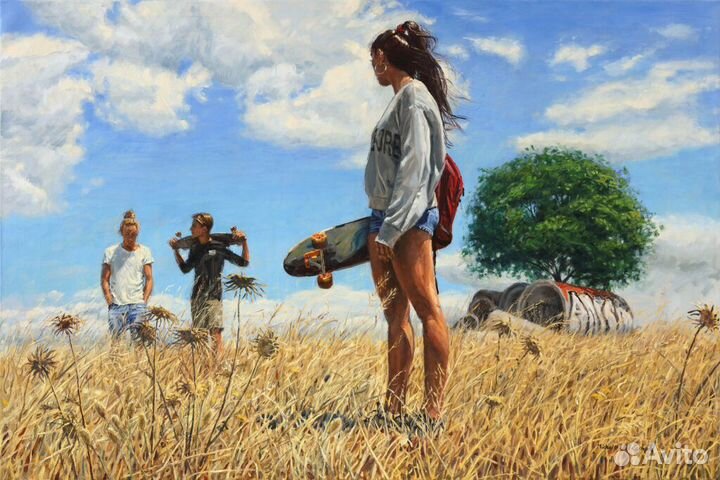 Панно на алюминии 100х150 Художник michele DEL cam