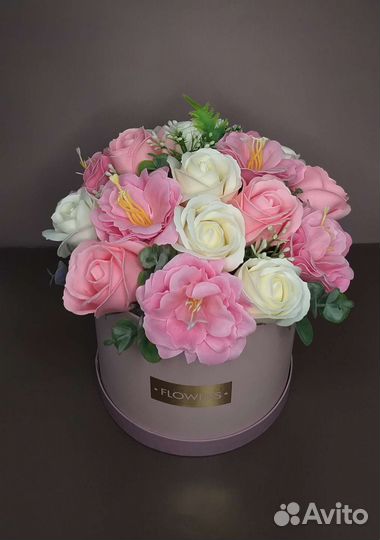 Композиции из мыльных роз