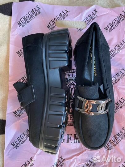 Лоферы женские черные 37 размер