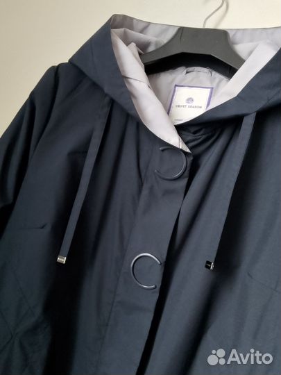 Новый стильный синий плащ 50-52-54