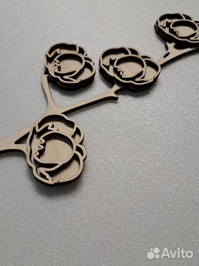 Цветы для творчества / декор / деревянные цветы