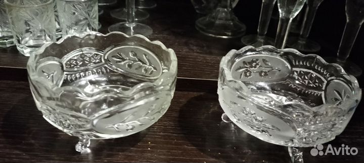 Хрустальная конфетница СССР