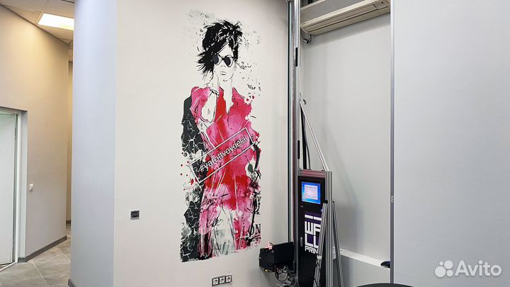 Печать на стене принтером