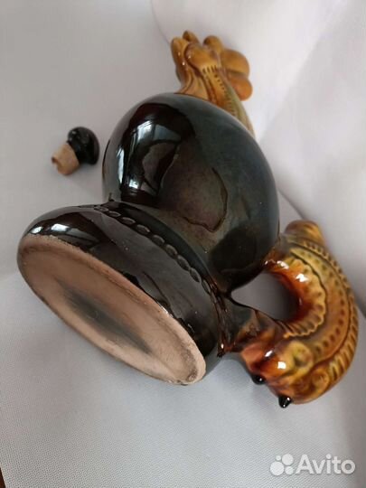 Штоф Петух, керамика, майолика