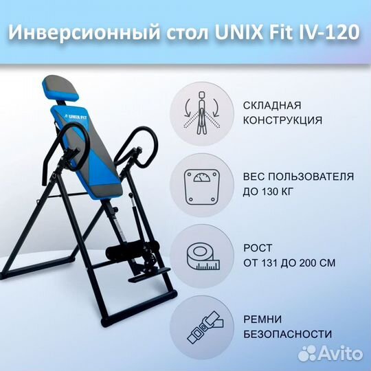 Инверсионный стол unix Fit IV-120 арт.120и.388