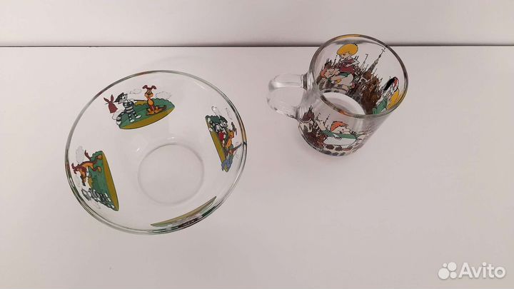 Детская посуда стекло советские мультики