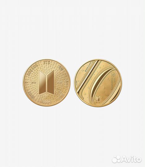 Коллекционная монета юбилей бтс BTS