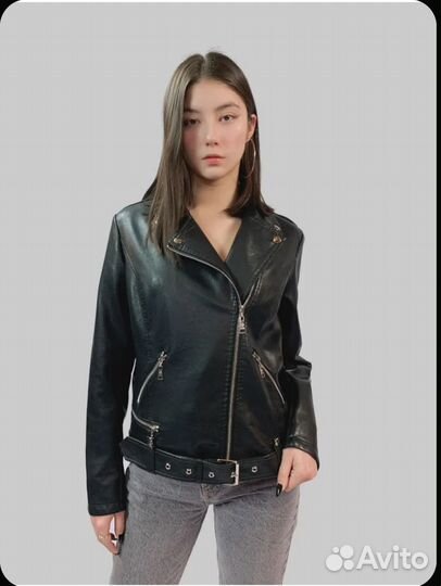 Куртка кожаная женская 48 50
