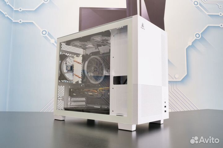 Белый I3-10100F 16G RX470