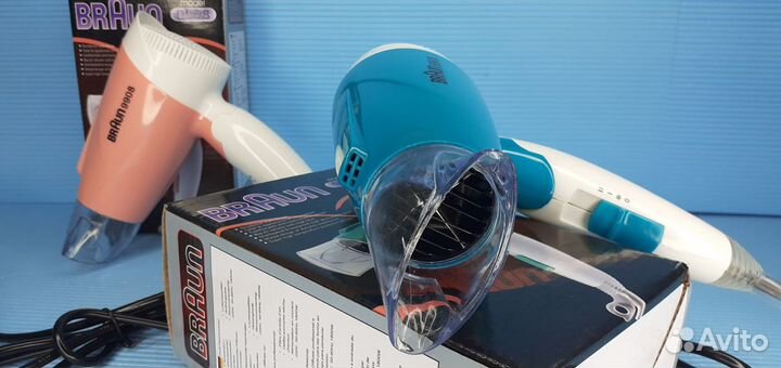 Фен для волос Braun 1800w складной Командировочный