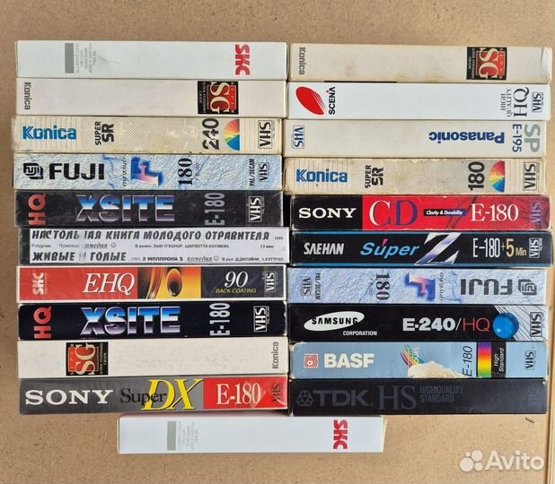 VHS кассеты (многочасовки)