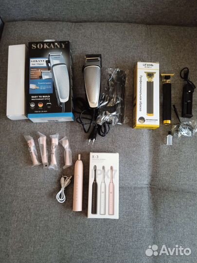 Машинки для стрижки волос, зубная щётка