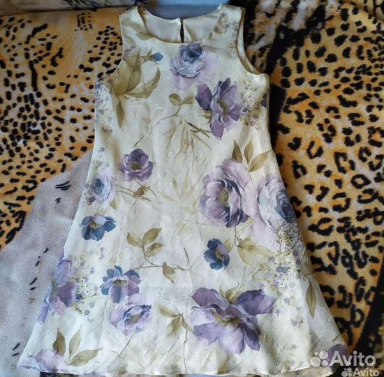 Летнее платье сарафан женское повседневное + шарф