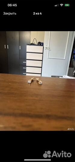 Золотые пуссеты 585