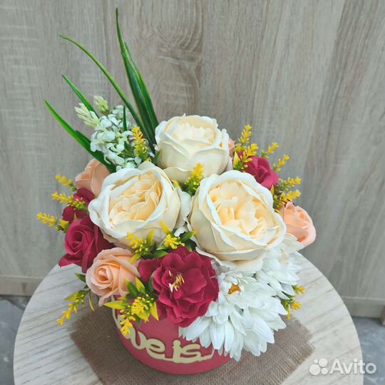 Мыльные розы букет