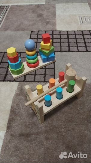 Развивающие деревянные игрушки
