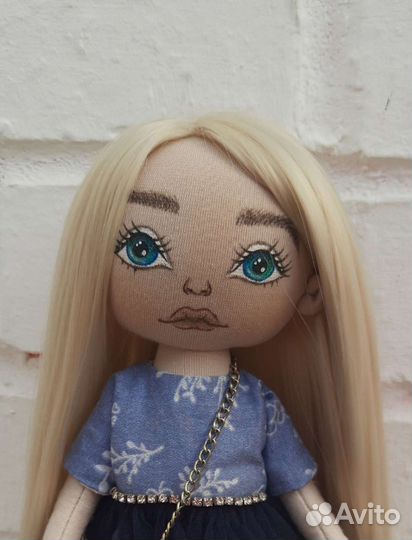 Кукла текстильная, интерьерная ручной работы