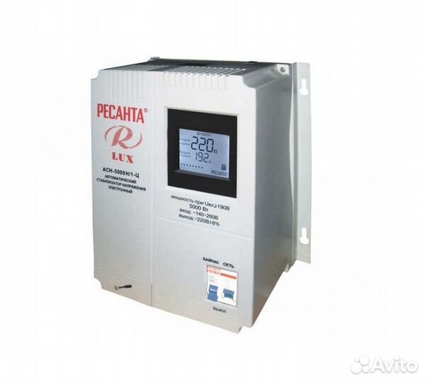 Стабилизатор напряжения ресанта асн-5000Н/1-Ц