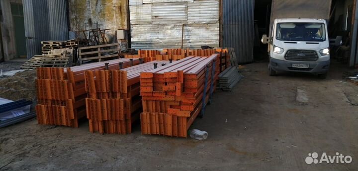 Рамы б/у, балки б/у для паллетных стеллажей