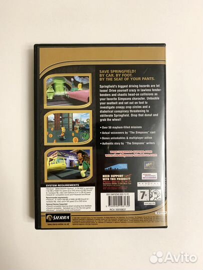The Simpsons Hit & Run зарубежная лицензия DVD-box
