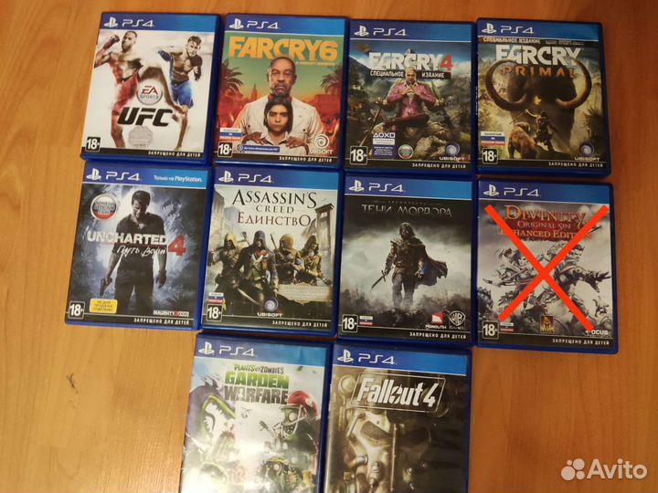 Диски игры для Sony PS4