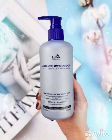 Шампунь против желтизны волос, новый, Корея, Lador