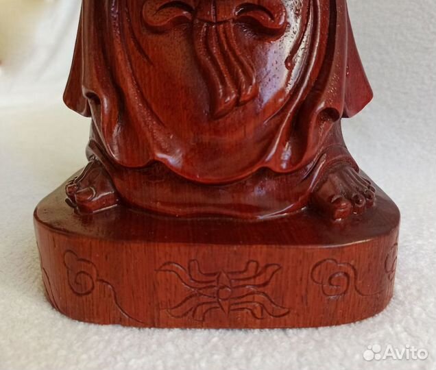 Хотей Будда красное дерево высота 36 см