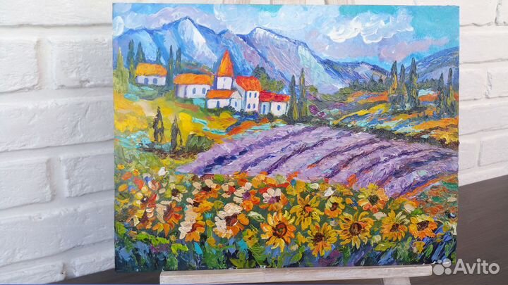 Картина маслом Лаванда в Провансе Импрессионизм