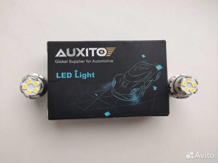 Светодиодные лампы Auxito W21W WY21W T20 Canbus