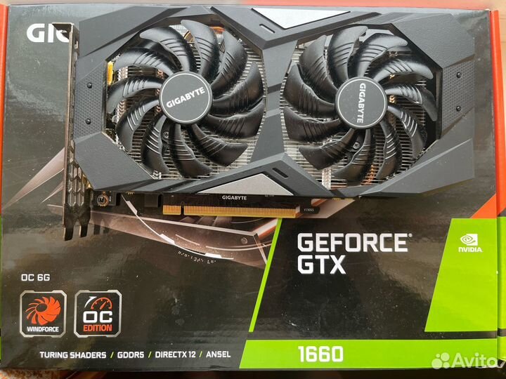 Видеокарта gigabyte GeForce GTX 1660 OC