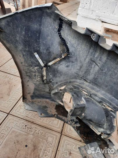 Передний бампер на renault logan 2