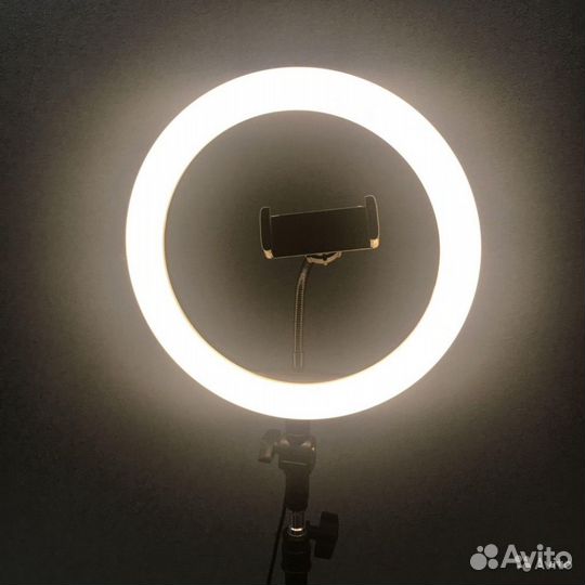 Световое кольцо с держателем для телефона без штат