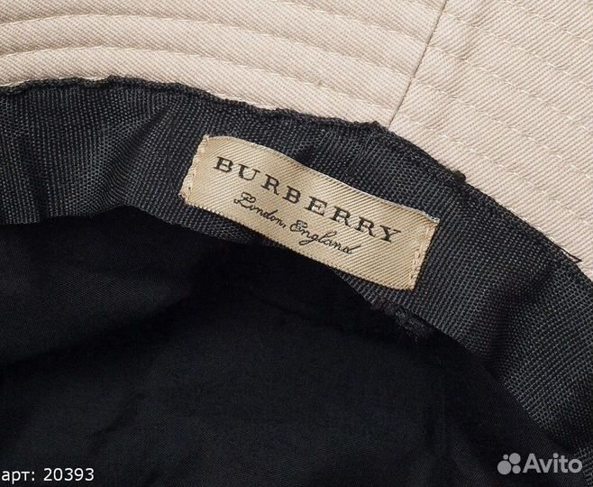 Панама burberry bej bown v2 Бежевая