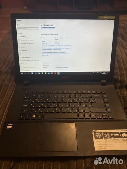 Ноутбук aser ES1-520-38XM
