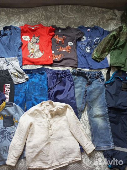 Большой пакет детских вещей и обуви 104-110