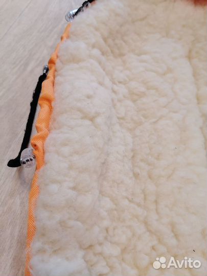 Зимний конверт в коляску на натуральной овчине