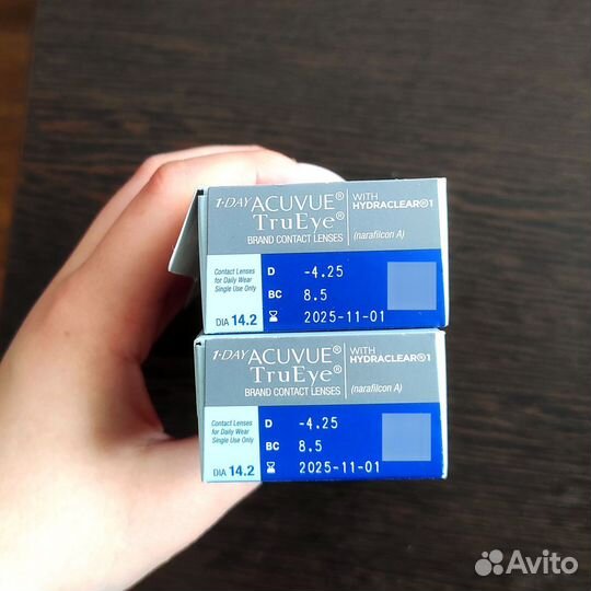 Контактные линзы acuvue TruEye / 8.5 / -4.25