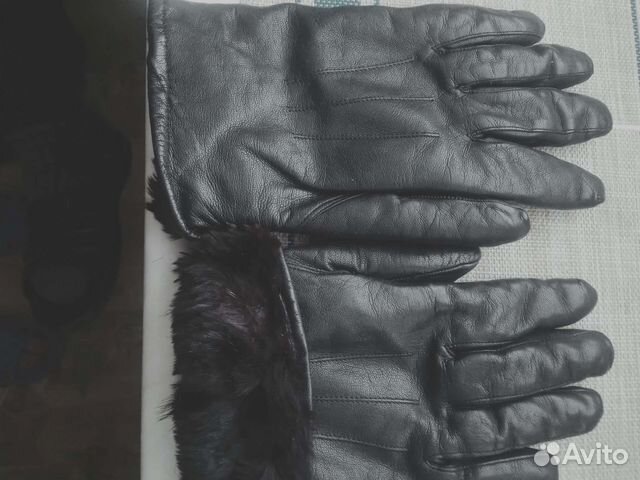 Перчатки мужские натур.кожа,натур.мех