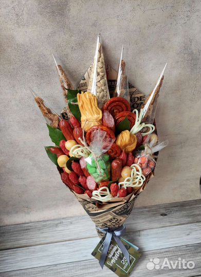 Съедобные мужские букеты