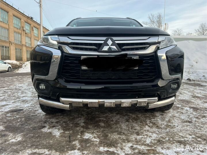Защита бампера Mitsubishi Pajero Sport 3 2015-2019
