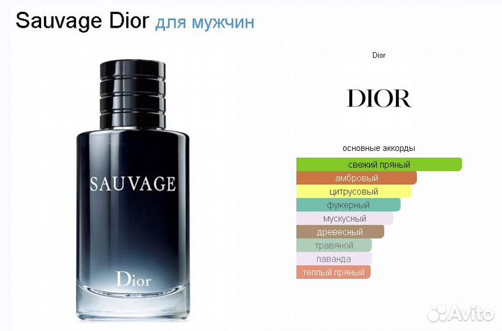 Мужской парфюм Dior Sauvage 100 мл