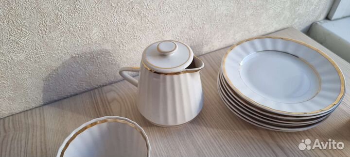 Чайный сервиз Вербилки, набор столовой посуды СССР