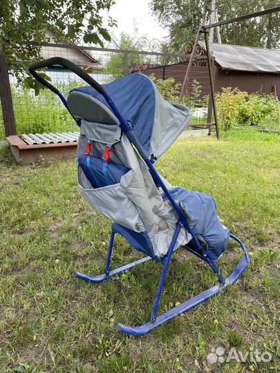 Детские санки коляска
